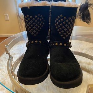 Black Uggs with studs